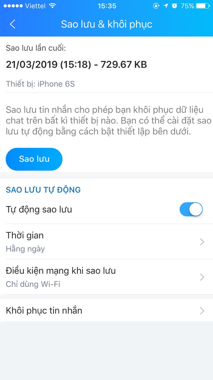 khôi phục tin nhắn zalo đã xóa trên điện thoại khôi phục tin nhắn zalo đã xóa trên điện thoại