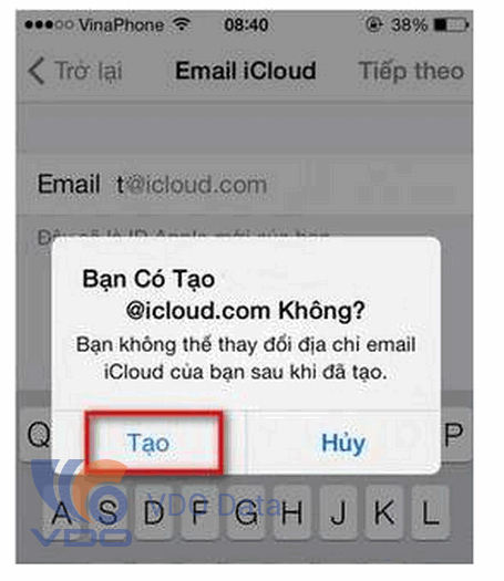 tạo id apple trên iPhone, iPad