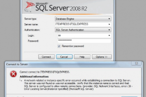 Xử lý 1 số lỗi thường gặp khi Connect trong SQL Server 2008