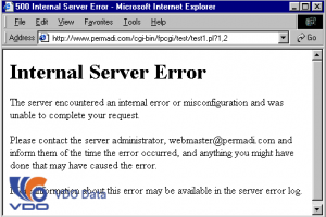 Khắc phục lỗi 500 Internal Server Error – Lỗi máy chủ nội bộ