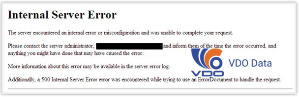 lỗi 500 Internal Server Error