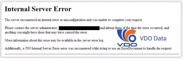 lỗi 500 Internal Server Error