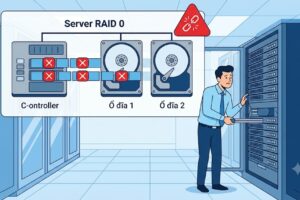 Những tình huống và cách khắc phục dữ liệu bị mất ở Server Raid 0
