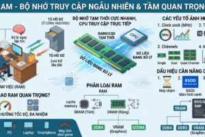 RAM là gì? Các loại ram phổ biến và cách phát hiện lỗi ram!