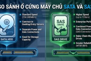 So sánh ổ cứng máy chủ chuẩn SATA và SAS chi tiết
