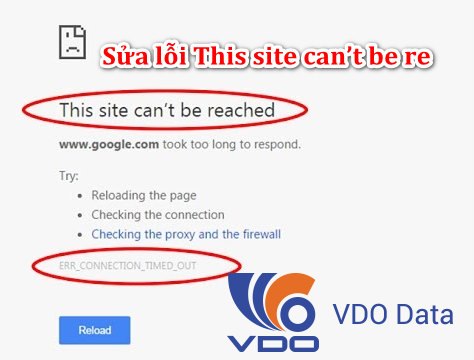 Sửa lỗi This site can’t be reached