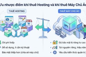 Ưu nhược điểm khi thuê Hosting và khi thuê Máy Chủ Ảo