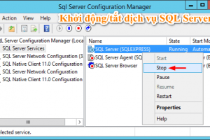 Thủ thuật với 5 cách để khởi động/tắt dịch vụ SQL Server