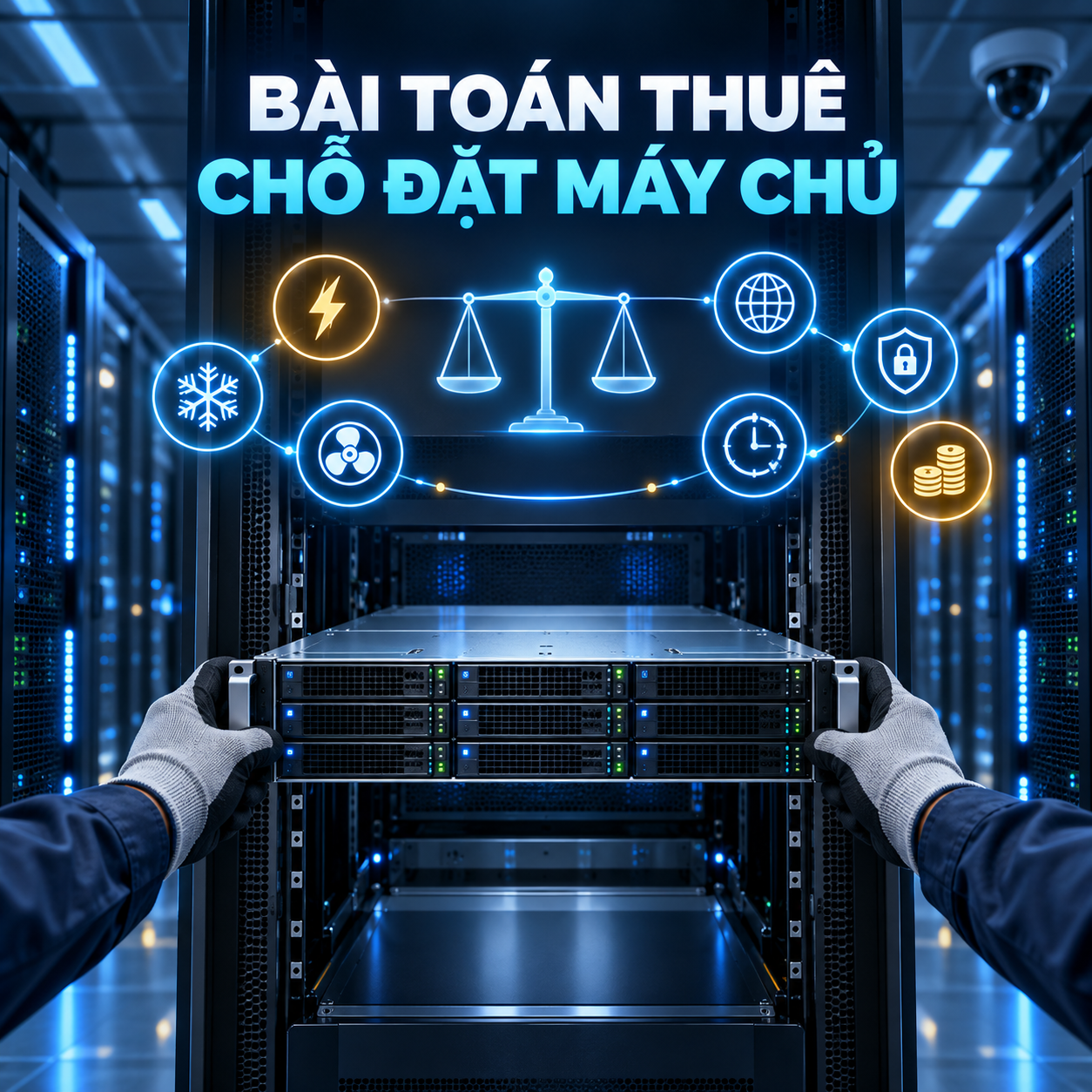 Bài toán thuê chỗ đặt máy chủ