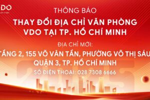 THÔNG BÁO THAY ĐỔI ĐỊA CHỈ VĂN PHÒNG VDO TẠI TP. HỒ CHÍ MINH