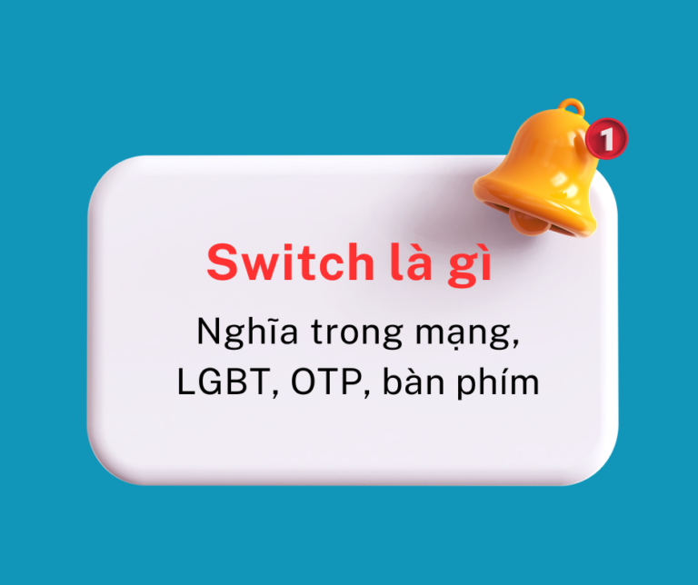 Switch là gì? Toàn tập từ mạng, LGBT, OTP, bàn phím, anime, C++